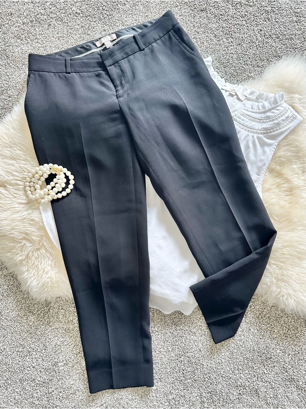 ✨Banana Republic Classic Black Women's Tailored Trousers Size 6 Petite ✨